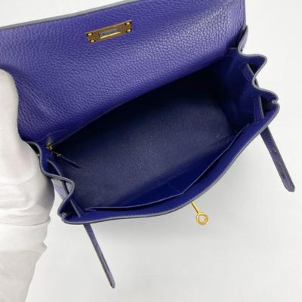 Hermes - Kelly 28 in Encru Blue. BNIB - Picture 6 of 11
